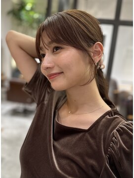 ローネス ギンザ(LONESS ginza) ロングレイヤー小顔カット 2wayバング 韓国へア髪質 改善