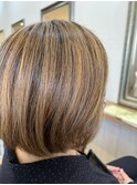 白髪ぼかしハイライト