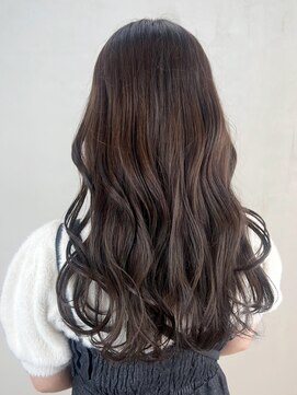 アルバム 銀座(ALBUM GINZA) グレージュロング_ハッシュカットレッドブラウン_ba481551