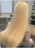 9622渋谷ブロンドホワイトアッシュ髪質改善ストレート韓国ヘア