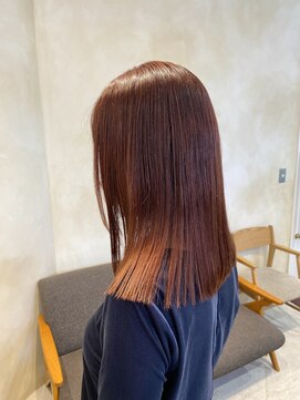 カムバイネオリーブ 溝の口店(Cam by neolive) ブリーチなし  アプリコットカラー