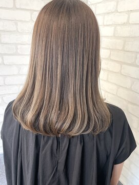 ルノン フィージュ(LUNON fieju) ブリーチなし明るめカラー/オリーブベージュ/髪質補修カラー