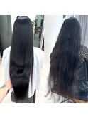 髪質改善ストレートロング
