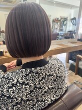 リムアズール 郡山店(Rim Azur) カカオブラウン×ぱつっとショート