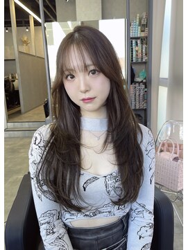 シエンゴールド(CIEN gold) 韓国レイヤー/顔周りカット/前髪カット#浜松駅#カラー#ブリーチ