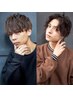 【メンズ人気No.1】カット+SCENEオリジナルダウンストレート+眉カット10000円