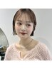 【毛利指名限定】小顔顔周りボブカット+暖色カラー+2stepトリートメント￥8500