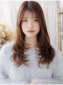ミストバングチェリーブラウンデジタルパーマa大宮20代30代40代