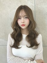 マウル ナゴヤ 名駅(MAEUL NAGOYA)&nbsp;オリーブベージュカラー×ウェーブ巻き