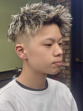 メゾンフォーメン トアロード(Maison for men TorRoad) ホワイトメッシュ×ツイスト×0mmスキン　ヤリラフィー系