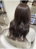 20代30代暗髪モカブラウン◎シースルーバング韓国風巻き髪