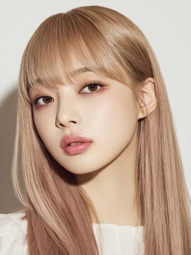 アンサ 小倉店(ANSA) ミルクティーベージュ｜韓国風ストレートロング