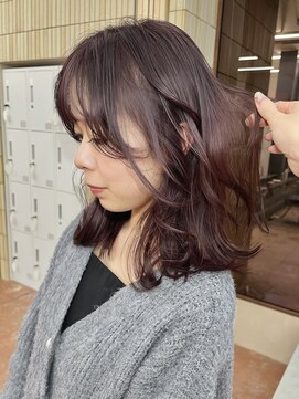 パークレーン アイス イヴェン(park lane ICI yeven) ブリーチなしダブルカラーレイヤーカットラベンダーボルドー