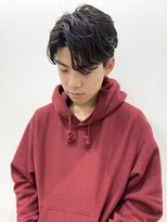 オーセンヘア(AUTHEN.HAIR)&nbsp;メンズ毛流れセンターパート/ニュアンスパーマ【仙台】