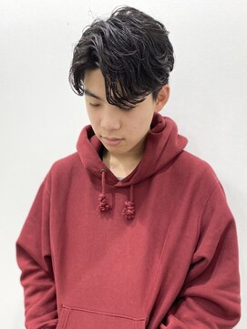 オーセンヘア(AUTHEN.HAIR) メンズ毛流れセンターパート/ニュアンスパーマ【仙台】