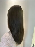ブリーチ無しダブルカラーオリーブ透明感赤み消し越谷
