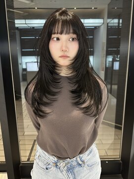 キーン 吉祥寺店(keen) 【saya】レイヤーカット× ブルーブラック/吉祥寺