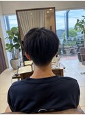 ナチュラルマッシュ×縮毛矯正