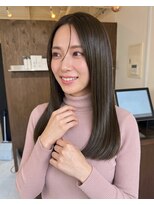 零秒女髪 千里丘店&nbsp;上品な大人女性の艶髪まとまりセミロング髪質改善美髪艶感
