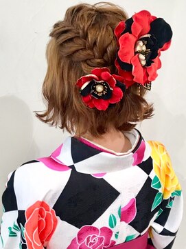 ネオリーブアオバ 高田馬場店(Neolive aoba) 【高田馬場/aoba】2019年卒業式スタイル 袴着付け＆ヘアセット