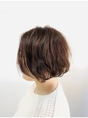ゆるふわパーマボブ