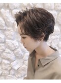 ハンサムパーマ#イメチェン#アッシュ#大人かわいい