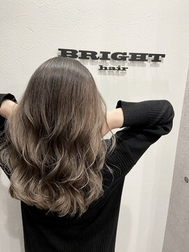 ブライトヘアー(BRIGHT hair) バレイヤージュ×グレージュ