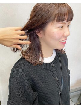 フィオーレ ヘアデザイン(FIORE hair design) ピンクベージュ/インナーカラー/ラベンダー