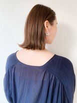 ネイヴィル オモテサンドウ(navile omotesando)&nbsp;【yuka】ナチュラルベージュブラウン×外ハネボブ20代30代40代