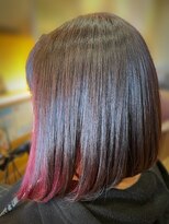 ブレス バイ ファースト 大和吉岡店(Breath by first)&nbsp;【髪質改善！うる艶ストレート× 赤系インナーカラー】