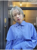 ペールカラー×ショートヘア