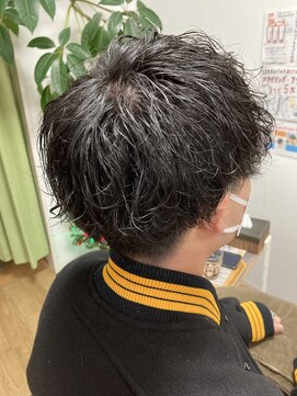 ナチュラル(Natural) 前下がりマッシュ×ツイストスパイラルパーマ