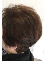 ヘアーカルチャー おゆみ野店(HAIR CULTURE) ショートヘアグレイカラー大人ショートボブ丸みスタイル
