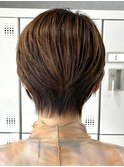 30代40代大人女性/前髪ありショートボブ/ショートヘア/髪質改善