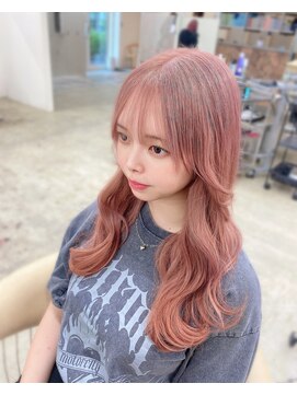 ファンド 千葉(fand) ピンクベージュ/ピンクカラー/韓国ヘア/レイヤーカット/MANAMI