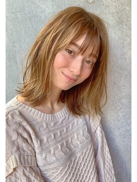 マティス 表参道(matiz) ★ハッシュカットフルバング 似合わせカットレッドブラウン*