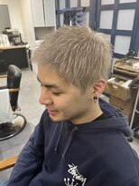 ジーニー 横浜(giinii)&nbsp;スパイキーショート　ミルクティーベージュ