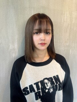 トテ(tote.) ブラウンカラーツヤ髪ミルクティーカラー