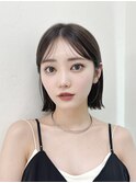イメチェン美髪小顔似合わせカットサイドバング外ハネボブカット