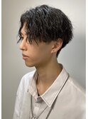 縦落ちパーマ【横浜/メンズパーマ/センターパート/縦落ち】