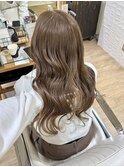 ブリーチ1回ミルクティーベージュ ケアブリーチ ツヤ髪