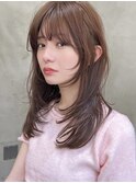 【ARTE表参道/青山】顔まわりレイヤーセミロング×透明感カラー