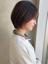 アフロート ルヴア(AFLOAT RUVUA)&nbsp;みねスタイル♪ 前下がり ひし形 ショートボブ 30代 40代 50代