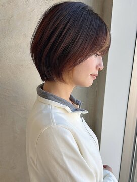 アフロート ルヴア(AFLOAT RUVUA) みねスタイル♪ 前下がり ひし形 ショートボブ 30代 40代 50代