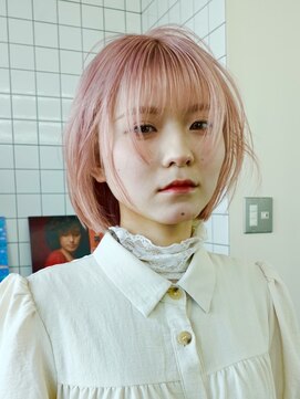 スタニング 渋谷(STUNNING.) レイヤー/ボブ/ケアブリーチ/ダブルカラー/ハイトーン【修】