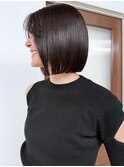 髪質改善切りっぱなしボブスタイル