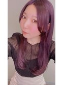 【青木　淳】ラベンダー/ブリーチカラー/レイヤーカット