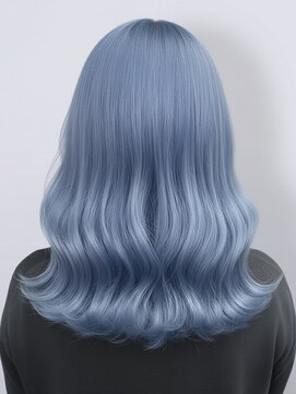 ロックス バイ マグ 松本(rocks BY MAG) 20代30代透明感◎ブリーチカラー×アイスブルー×外ハネ