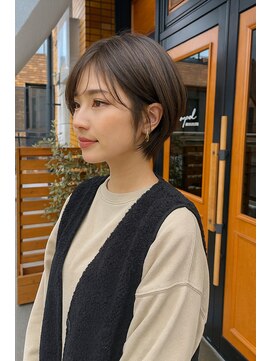 コポル(Copol) まわりと差がつく小顔ショート×アッシュベージュ