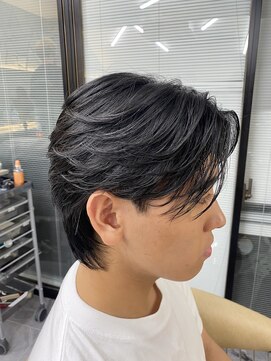 サイン メンズ 渋谷(SIGN men's) フェザーパーマダウンパーマニュアンスパーマセンターパート